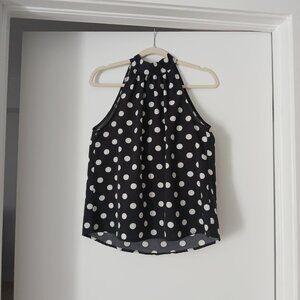 Polka Dot Halter Blouse